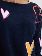 Zaket & Plover Intarsia Hearts Jumper