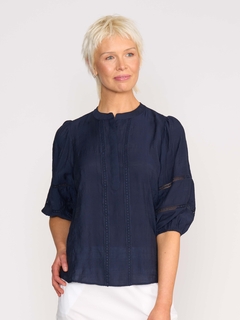 Oh Three Check and Lace Blouse-style-MCRAES