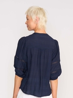 Oh Three Check and Lace Blouse