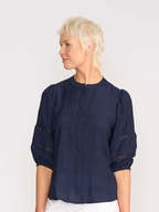 Oh Three Check and Lace Blouse