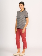 Foil Why Knot Top