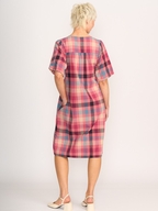 Memo Balloon Sleeve Check Dress