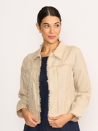 Foil Linen On The Fringes Jacket
