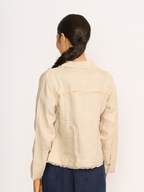 Foil Linen On The Fringes Jacket