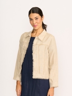 Foil Linen On The Fringes Jacket