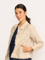 Foil Linen On The Fringes Jacket