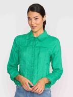 Foil Linen On The Fringes Jacket