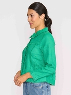 Foil Linen On The Fringes Jacket