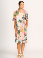 Foil Wave Along Dress