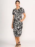 Foil Pleated Maxi Dress
