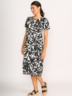 Foil Pleated Maxi Dress