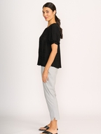 Oh Three Volume Hem Scoop Hem Top