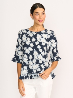 Foil Scoop Hem Top-style-MCRAES