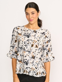 Foil Scoop Hem Top-style-MCRAES