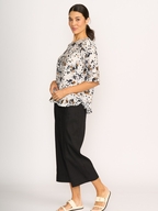 Foil Scoop Hem Top