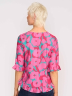 Foil Scoop Hem Top