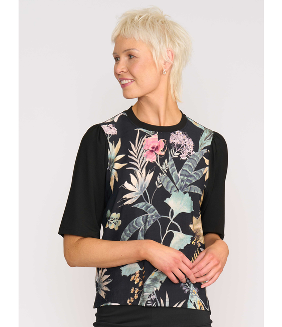 Memo Combo Elbow Sleeve Top