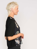 Memo Combo Elbow Sleeve Top