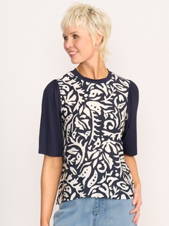 Memo Combo Elbow Sleeve Top-style-MCRAES