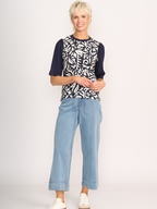 Memo Combo Elbow Sleeve Top