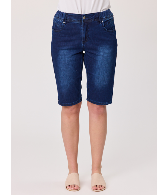 Classified Long Knit Denim Short