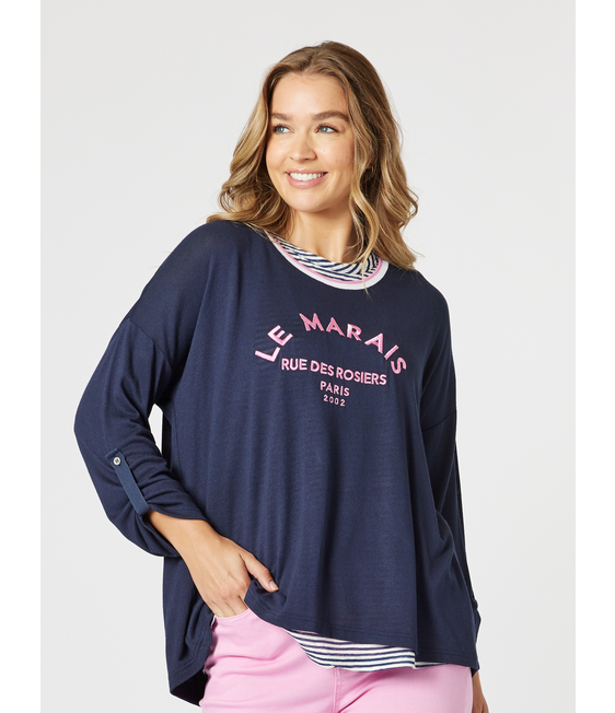 Threadz Le Marais 2 n 1 Top