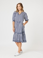 Threadz Harelequin Stripe Tie  Dress