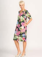 Foil Linen Trim Time Dress