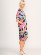 Foil Linen Trim Time Dress