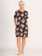 Preen Linen Contrast Facing Shift Dress