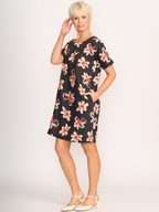 Preen Linen Contrast Facing Shift Dress