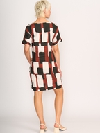 Preen Linen Contrast Facing Shift Dress