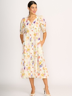 Foil Linen Empire-ly Yours Dress-style-MCRAES