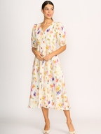 Foil Linen Empire-ly Yours Dress