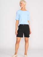Esplanade Wide Neck Elbow Sleeve Tee