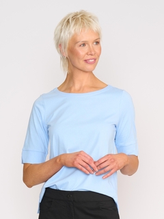 Esplanade Wide Neck Elbow Sleeve Tee-style-MCRAES