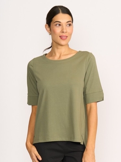Esplanade Wide Neck Elbow Sleeve Tee-style-MCRAES