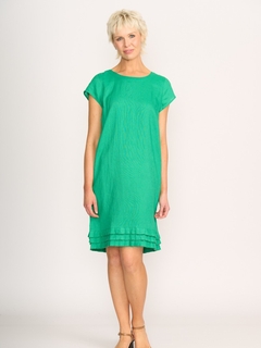 Foil Linen Pleat Dreams Dress-style-MCRAES