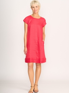 Foil Linen Pleat Dreams Dress-style-MCRAES