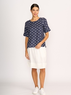 Foil Linen Pleat Dreams Skirt-style-MCRAES
