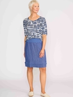 Foil Linen Pleat Dreams Skirt