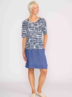 Foil Linen Pleat Dreams Skirt