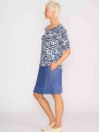 Foil Linen Pleat Dreams Skirt