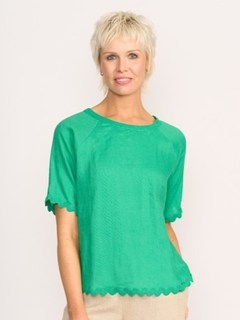 Preen Linen Ric Rac Scoop Top-style-MCRAES