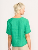 Preen Linen Ric Rac Scoop Top