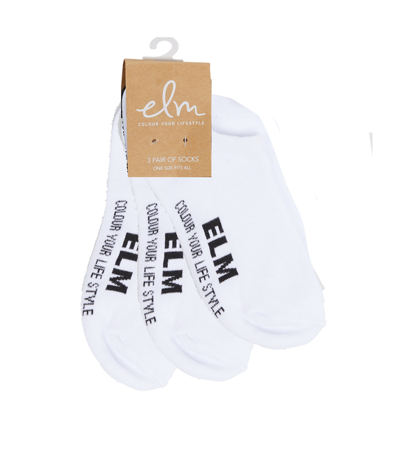 ELM No Show Socks - 3 Pack