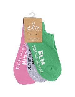 ELM No Show Socks - 3 Pack-style-MCRAES