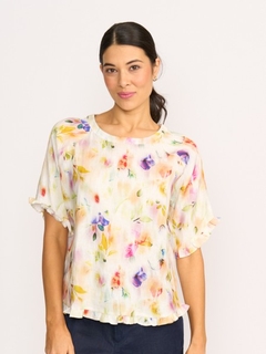 Preen Linen Ruffles & Scoop Hem Top-style-MCRAES