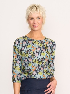 Foil Elastic Hem Top-style-MCRAES