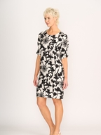 Foil Shirr The Cuff Dress